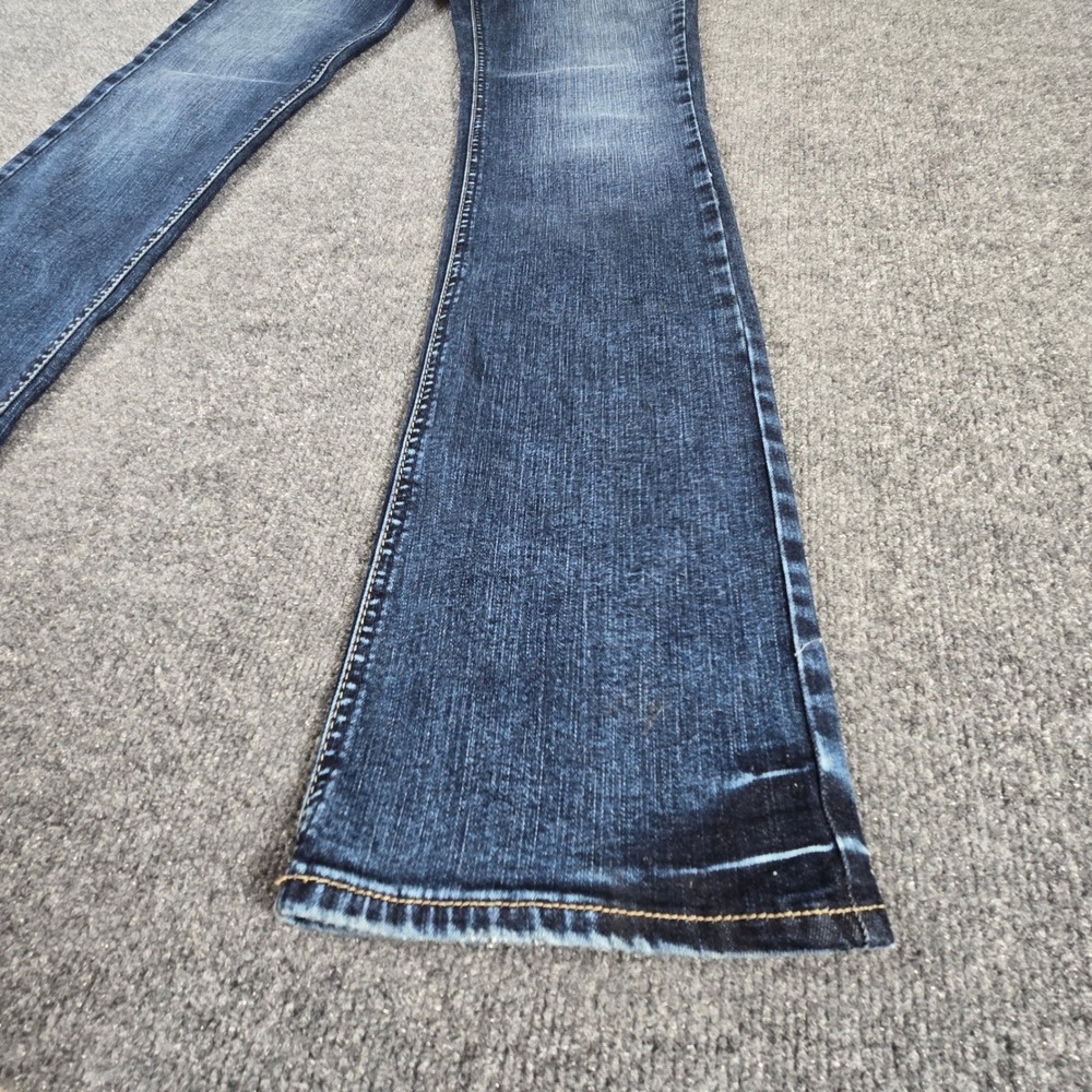 Silver Jeans Tuesday Slim Boot Women W27 L33 Blue Y2K Low Rise Dark Wash - Picture 11 of 16